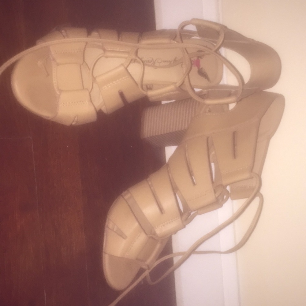 Strapped heels